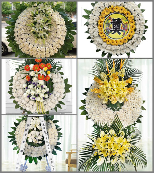 山东济宁金乡县司马镇张周胡村花圈速递